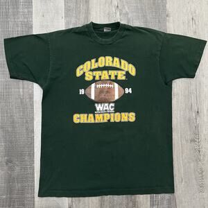 VTG Colorado State Rams 1994 WAC Champions Green College T Shirt Size XL